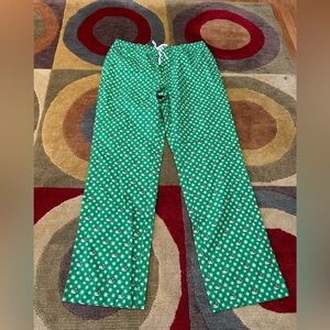 Vineyard Vines Sleepwear Pajama Pants Green Holiday Christmas Wale Men’s Size XL